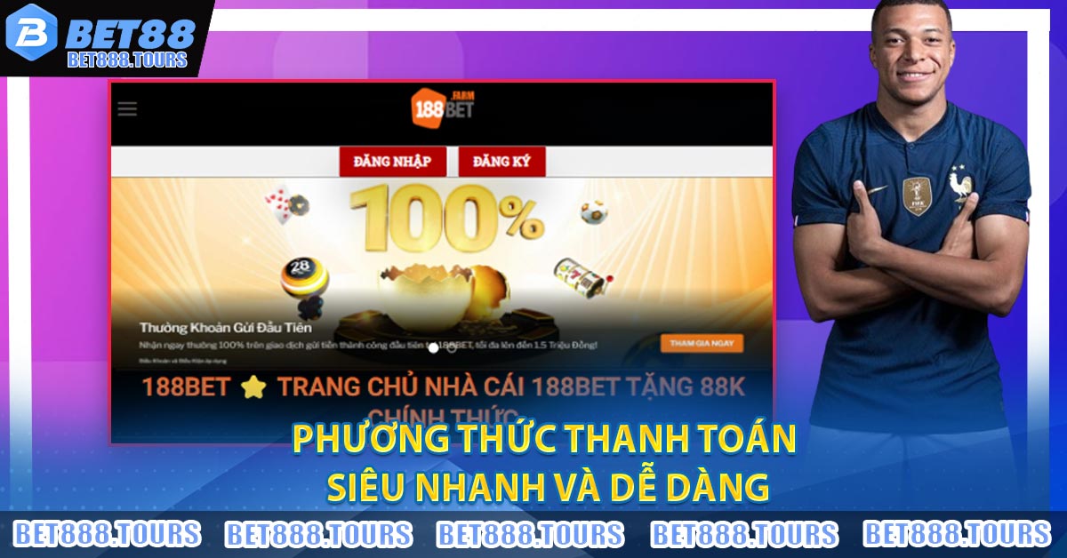 Phương thức thanh toán siêu nhanh và dễ dàng